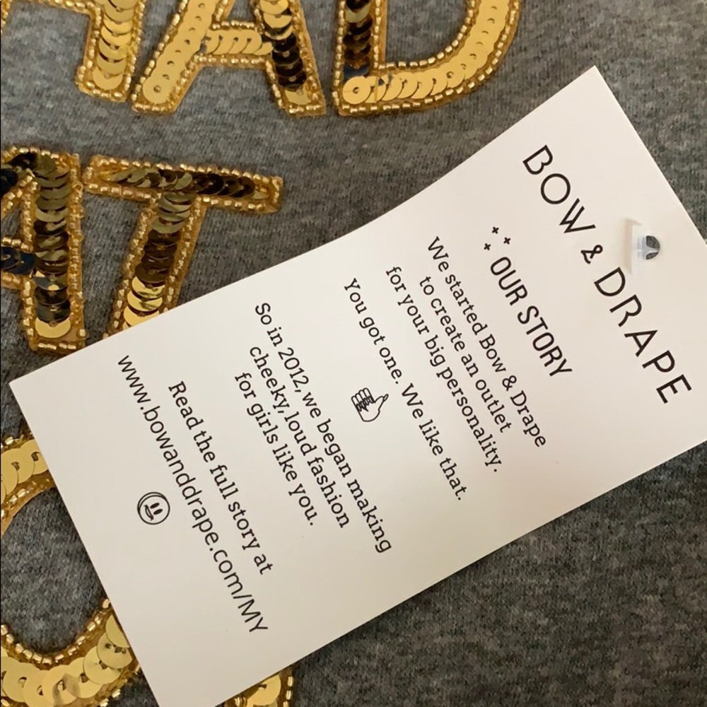 Bow & Drape You Had Me At Merlot Sweatshirt - Picture 3 of 5